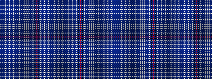 idealised woven sample of pattern BBBBBWBBBWBBBWBBBBBWBBBBWBWBWBBBBWBKBRBKBWBBBWBBBWBBBBBWBBBW