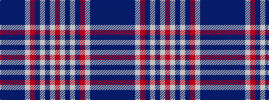 idealised woven sample of pattern BBBBBWRBWBWR