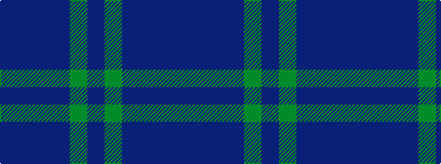 idealised woven sample of pattern BBBBGB