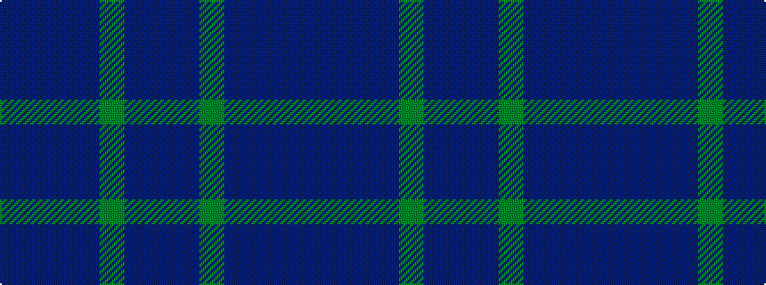 idealised woven sample of pattern BBBBGBB