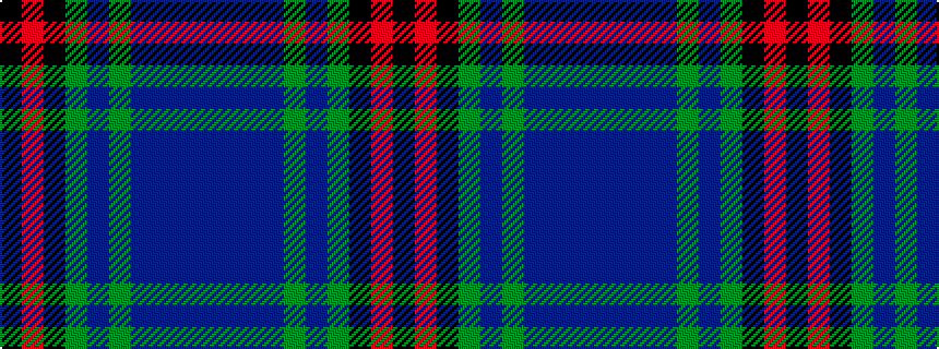 idealised woven sample of pattern BBBBGBGKRK
