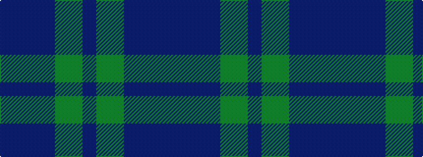 idealised woven sample of pattern BBBBGGB