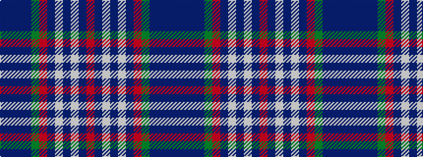 idealised woven sample of pattern BBBBGRBWBWBR