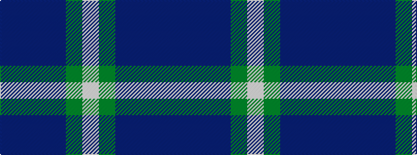 idealised woven sample of pattern BBBBGW