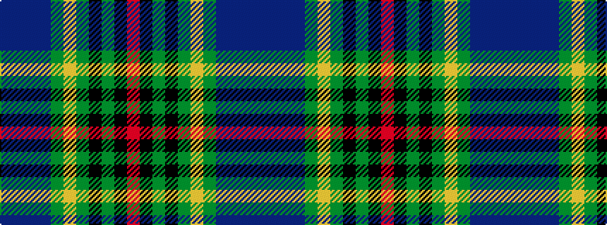 idealised woven sample of pattern BBBBGYGKGKR