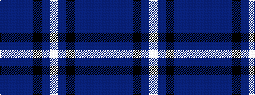 idealised woven sample of pattern BBBBKBW