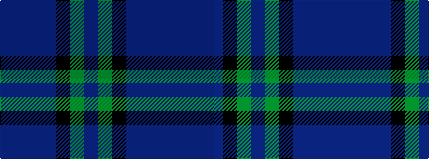 idealised woven sample of pattern BBBBKGB