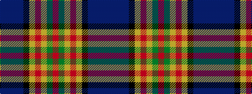 idealised woven sample of pattern BBBBKYRYGR