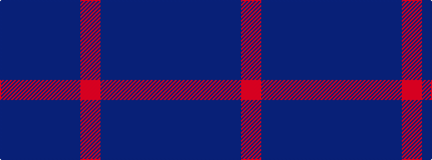 idealised woven sample of pattern BBBBR