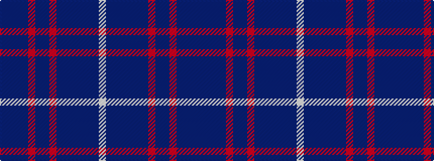 idealised woven sample of pattern BBBBRBBRBBBBBBW