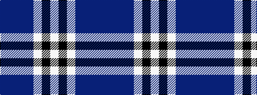 idealised woven sample of pattern BBBBWKW