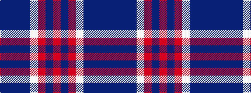 idealised woven sample of pattern BBBBWRBR