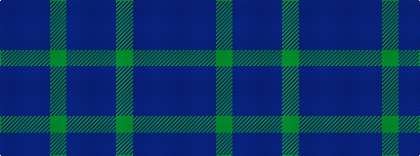 idealised woven sample of pattern BBBGBB