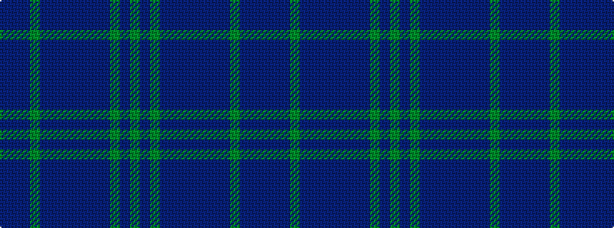 idealised woven sample of pattern BBBGBBBBBBBGBG
