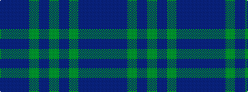 idealised woven sample of pattern BBBGBG