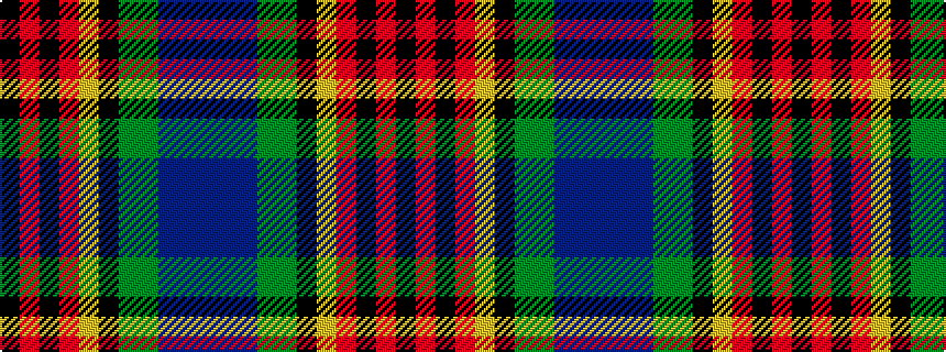 idealised woven sample of pattern BBBGGKYRKRK