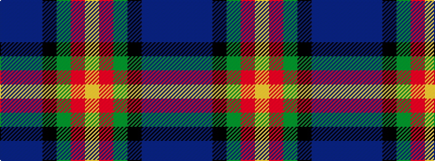 idealised woven sample of pattern BBBKGRY