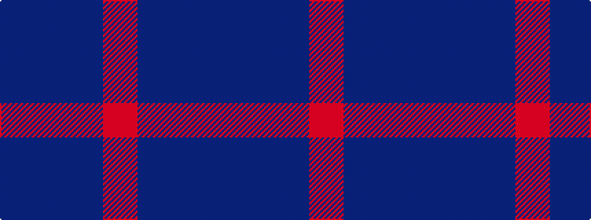 idealised woven sample of pattern BBBR