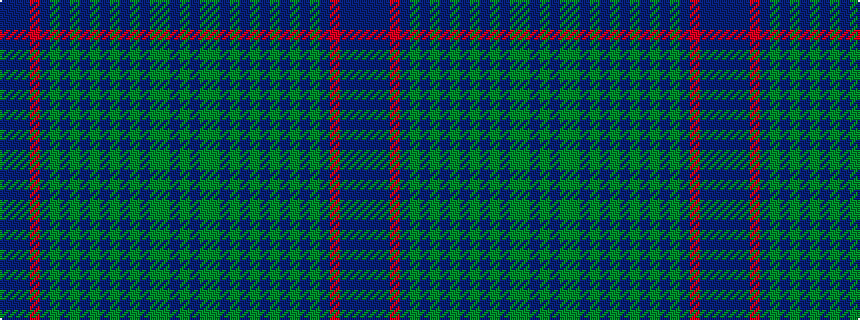 idealised woven sample of pattern BBBRBGBGBGBGBGBGGBG
