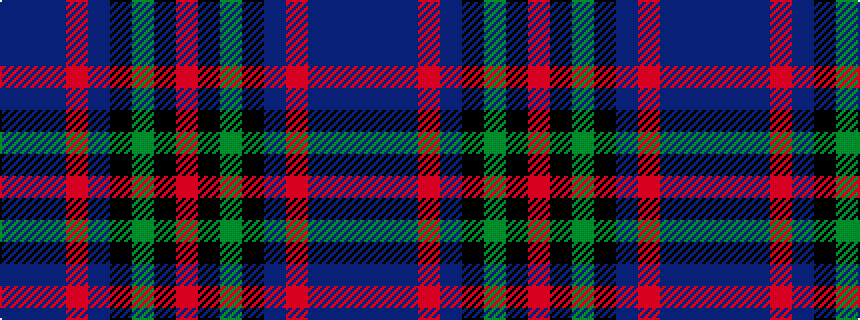 idealised woven sample of pattern BBBRBKGKR