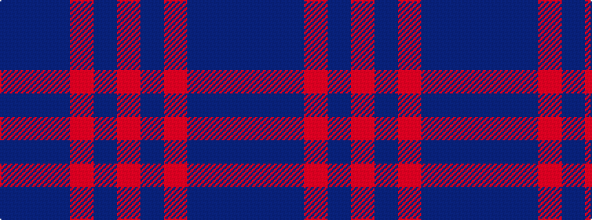 idealised woven sample of pattern BBBRBR