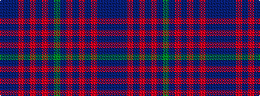 idealised woven sample of pattern BBBRBRBRBG