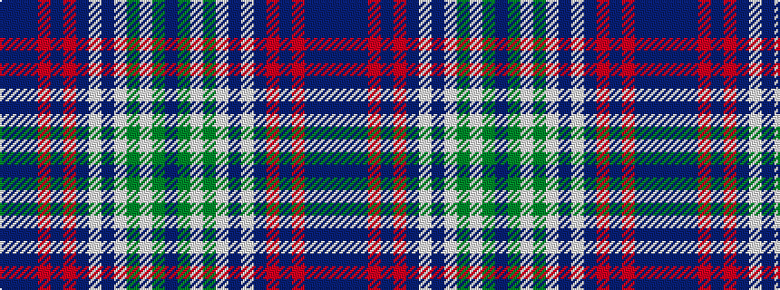 idealised woven sample of pattern BBBRBRBWBWGWGB
