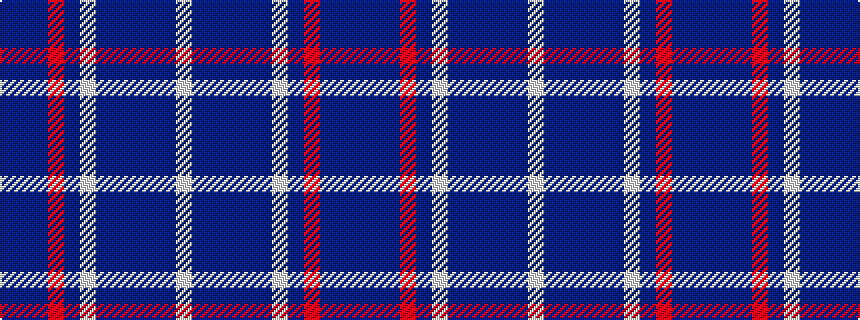 idealised woven sample of pattern BBBRBWBBBBBW