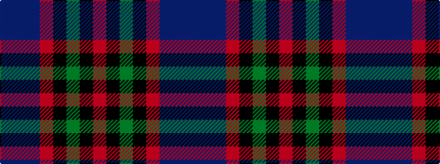 idealised woven sample of pattern BBBRKGKR