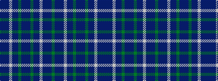 idealised woven sample of pattern BBBWBBGBBBGBBWBBBG