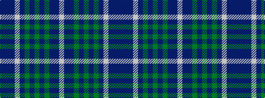 idealised woven sample of pattern BBBWBGBGBGBBW