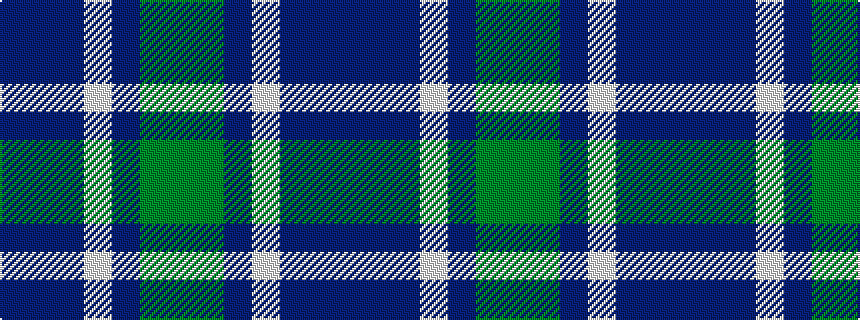 idealised woven sample of pattern BBBWBGG
