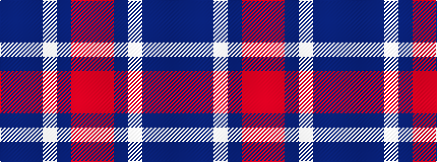 idealised woven sample of pattern BBBWBRR