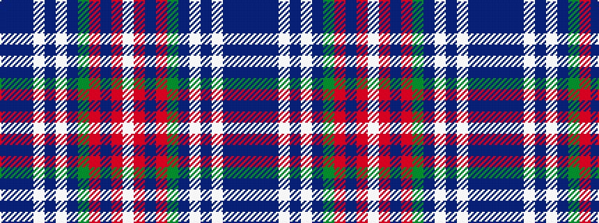 idealised woven sample of pattern BBBWBWBGRBRW