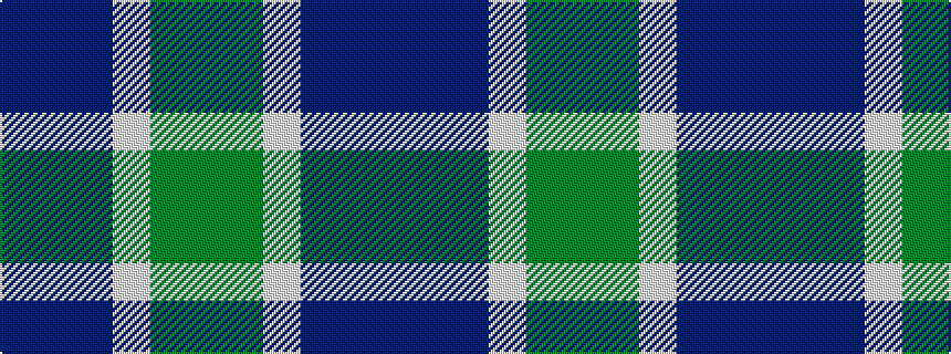 idealised woven sample of pattern BBBWGG