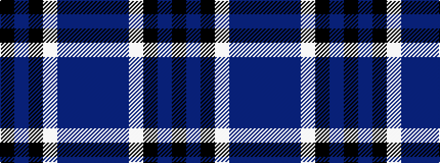 idealised woven sample of pattern BBBWKBK