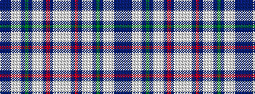 idealised woven sample of pattern BBBWWWBGBWWWBRBWWW