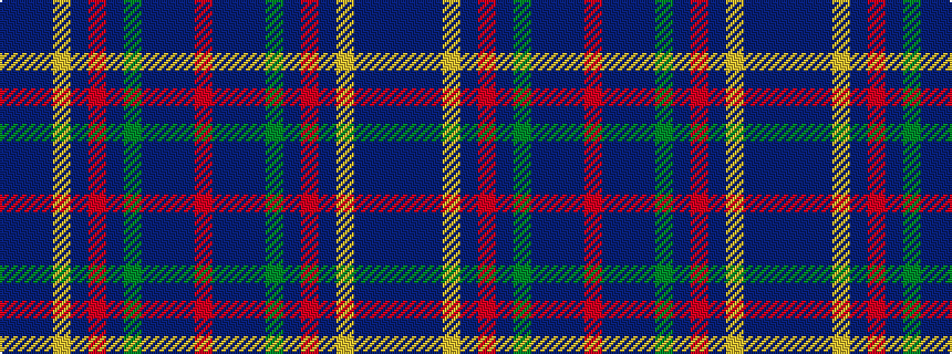 idealised woven sample of pattern BBBYBRBGBBBR
