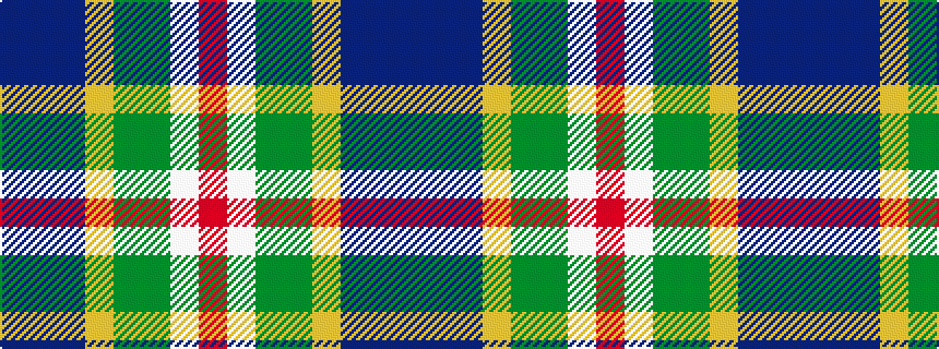idealised woven sample of pattern BBBYGGWR