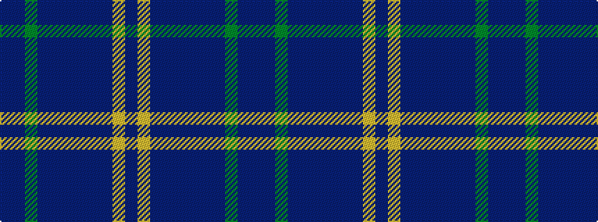 idealised woven sample of pattern BBGBBBBBBYB