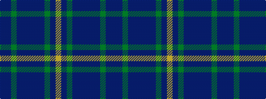 idealised woven sample of pattern BBGBBBBBGBY