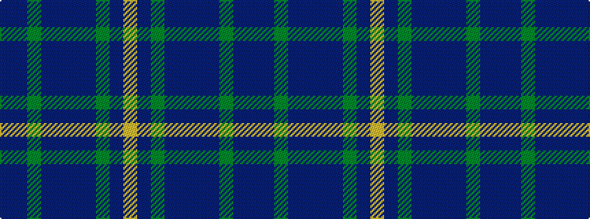 idealised woven sample of pattern BBGBBBBGBY