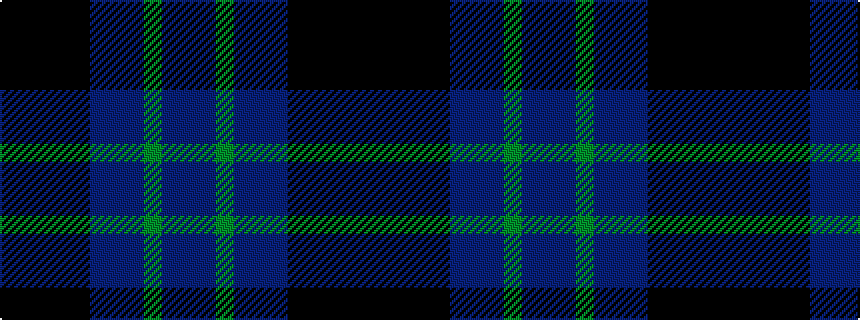 idealised woven sample of pattern BBGBBBKKKKK