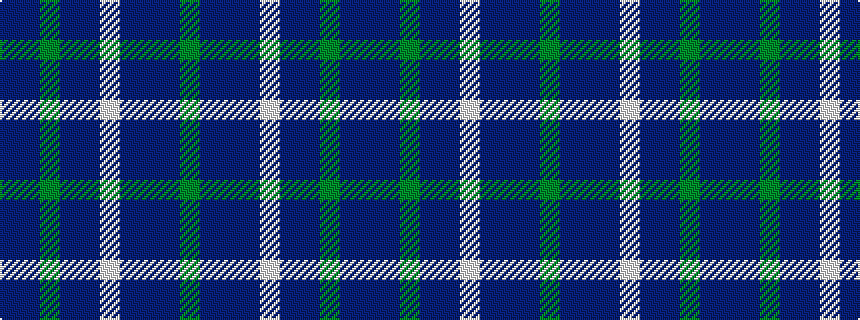 idealised woven sample of pattern BBGBBWBBBG
