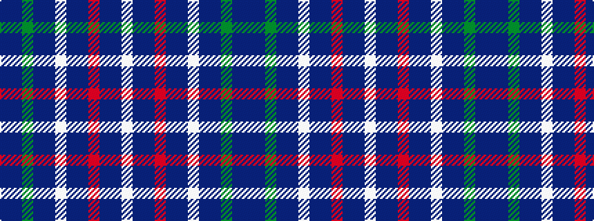 idealised woven sample of pattern BBGBBWBBRBBW
