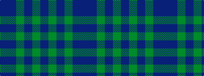 idealised woven sample of pattern BBGBGB