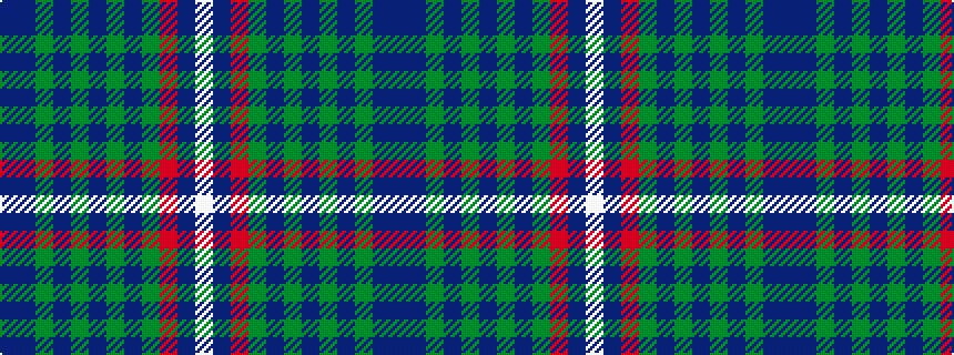 idealised woven sample of pattern BBGBGBGBGRBW