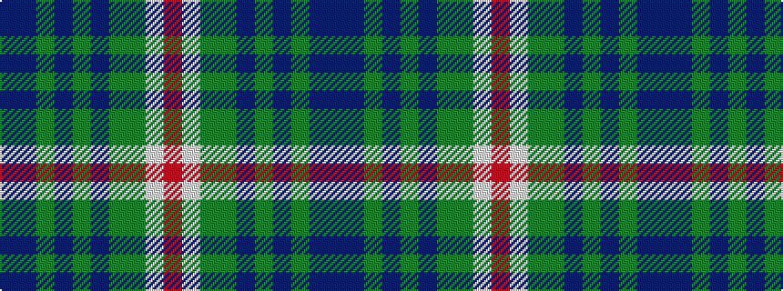 idealised woven sample of pattern BBGBGBGGWR