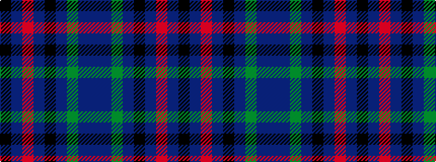 idealised woven sample of pattern BBGBKBRBK