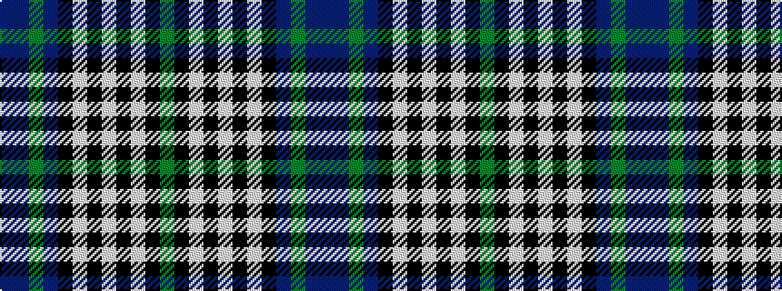 idealised woven sample of pattern BBGBKWKWKWKG